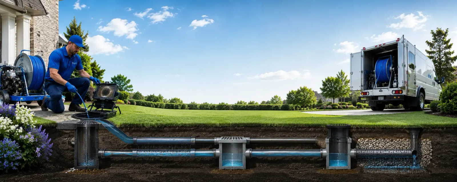 Outdoor drain cleaning information for Portis, KS